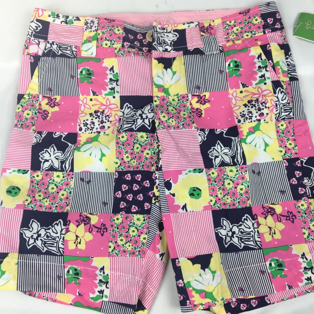Lilly Pulitzer Resort Shorts Patchwork NEW